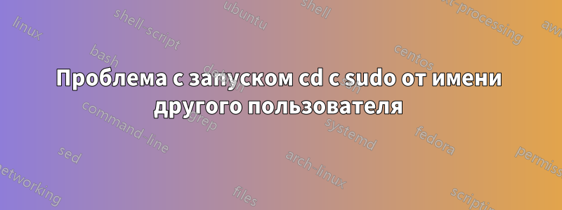 Проблема с запуском cd с sudo от имени другого пользователя