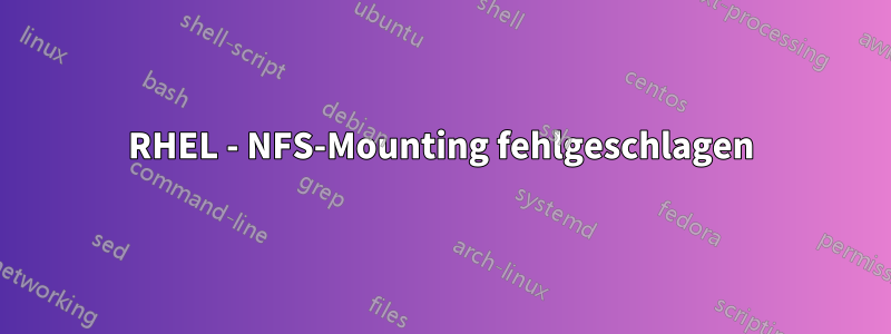 RHEL - NFS-Mounting fehlgeschlagen