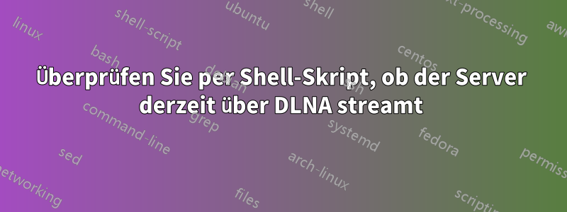 Überprüfen Sie per Shell-Skript, ob der Server derzeit über DLNA streamt