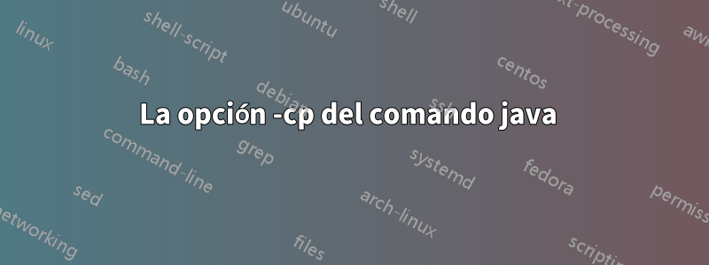 La opción -cp del comando java 