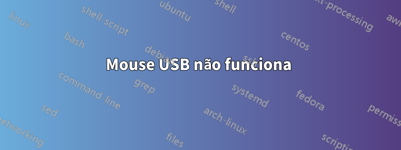 Mouse USB não funciona