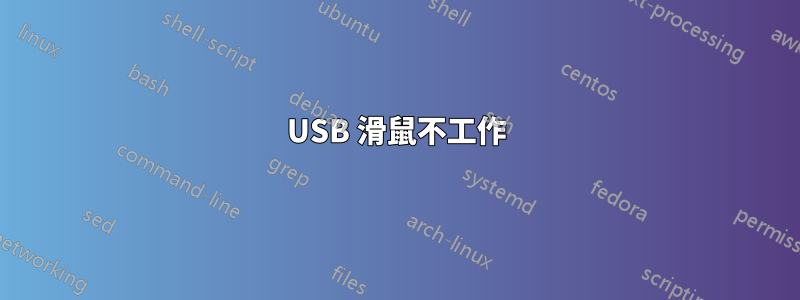 USB 滑鼠不工作