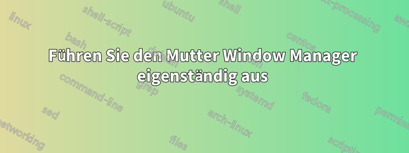 Führen Sie den Mutter Window Manager eigenständig aus