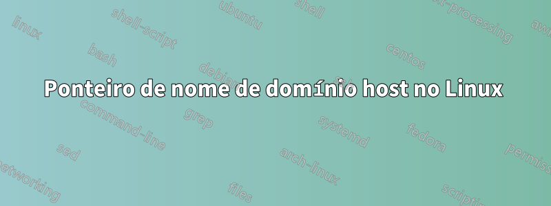 Ponteiro de nome de domínio host no Linux