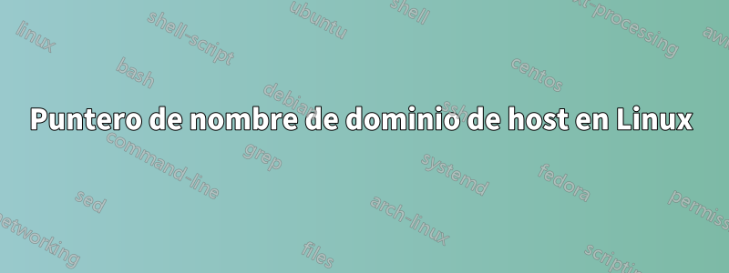 Puntero de nombre de dominio de host en Linux