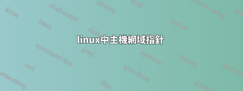 linux中主機網域指針