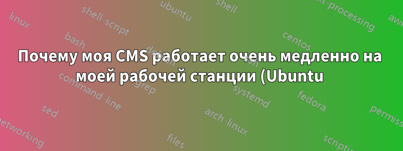 Почему моя CMS работает очень медленно на моей рабочей станции (Ubuntu)