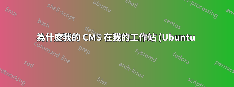 為什麼我的 CMS 在我的工作站 (Ubuntu) 中運行速度極慢