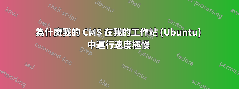 為什麼我的 CMS 在我的工作站 (Ubuntu) 中運行速度極慢