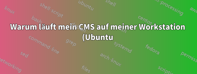 Warum läuft mein CMS auf meiner Workstation (Ubuntu) extrem langsam?