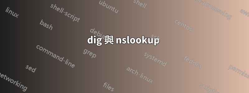 dig 與 nslookup