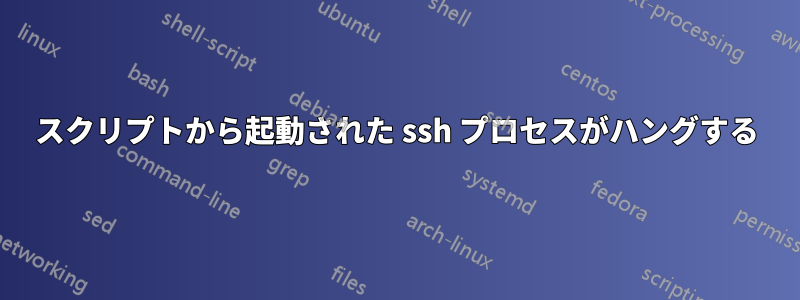 スクリプトから起動された ssh プロセスがハングする