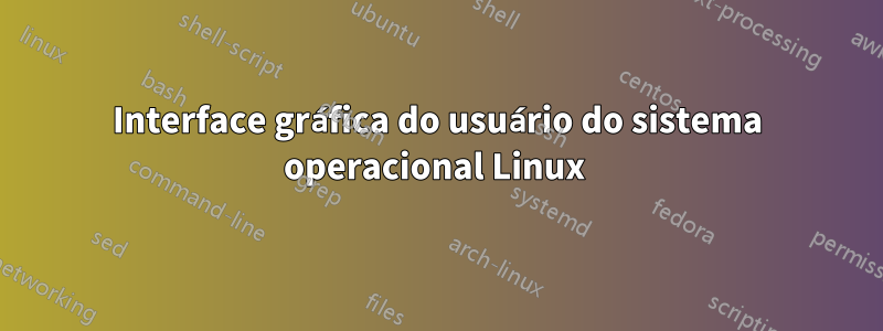 Interface gráfica do usuário do sistema operacional Linux 