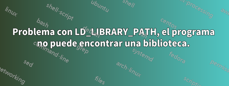 Problema con LD_LIBRARY_PATH, el programa no puede encontrar una biblioteca.