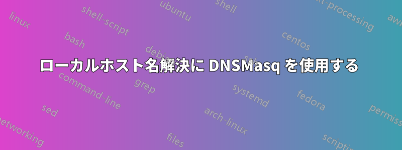 ローカルホスト名解決に DNSMasq を使用する