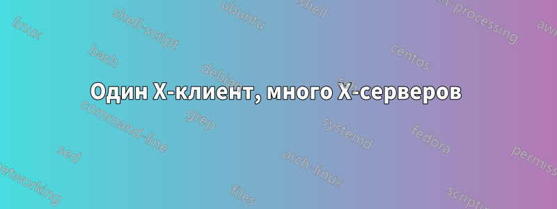 Один X-клиент, много X-серверов