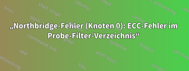 „Northbridge-Fehler (Knoten 0): ECC-Fehler im Probe-Filter-Verzeichnis“