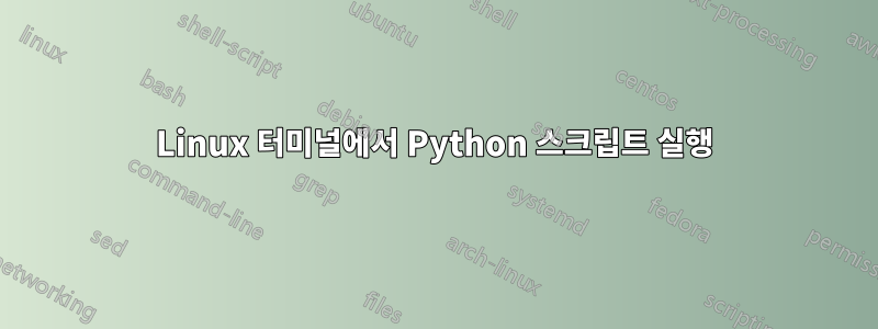 Linux 터미널에서 Python 스크립트 실행