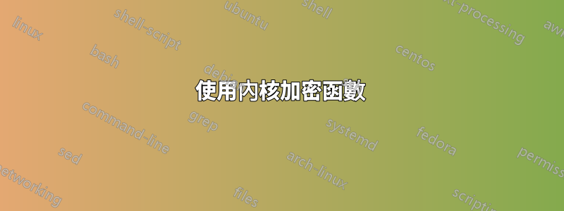 使用內核加密函數