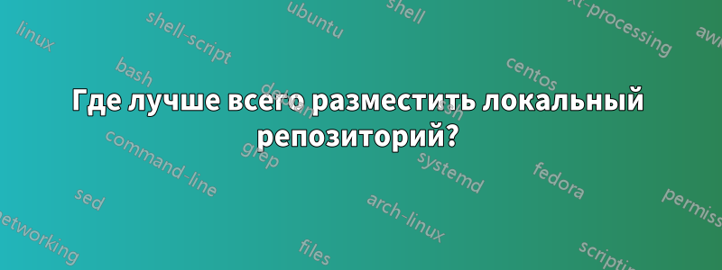 Где лучше всего разместить локальный репозиторий?