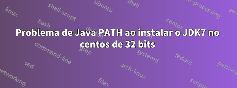 Problema de Java PATH ao instalar o JDK7 no centos de 32 bits