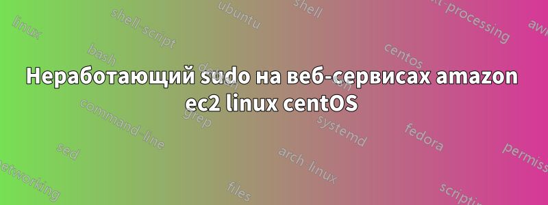 Неработающий sudo на веб-сервисах amazon ec2 linux centOS