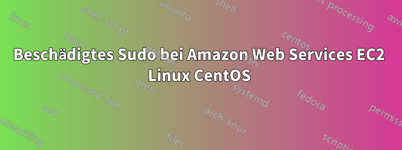 Beschädigtes Sudo bei Amazon Web Services EC2 Linux CentOS