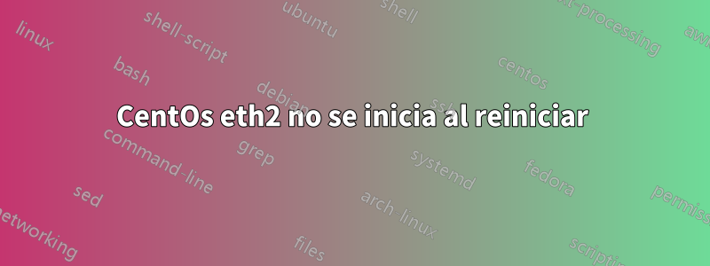 CentOs eth2 no se inicia al reiniciar