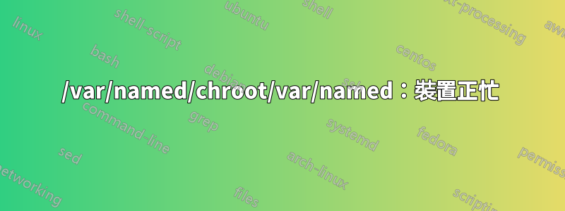 /var/named/chroot/var/named：裝置正忙