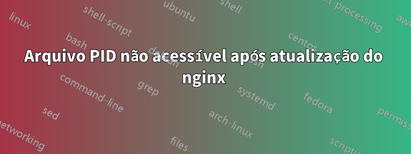 Arquivo PID não acessível após atualização do nginx