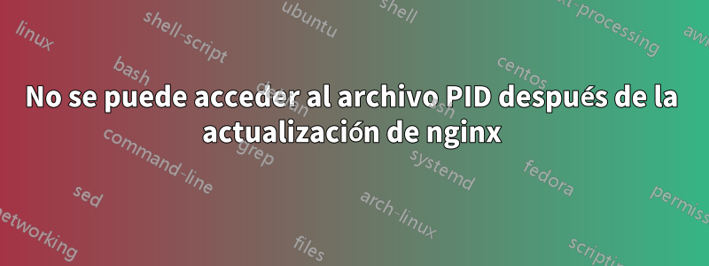 No se puede acceder al archivo PID después de la actualización de nginx