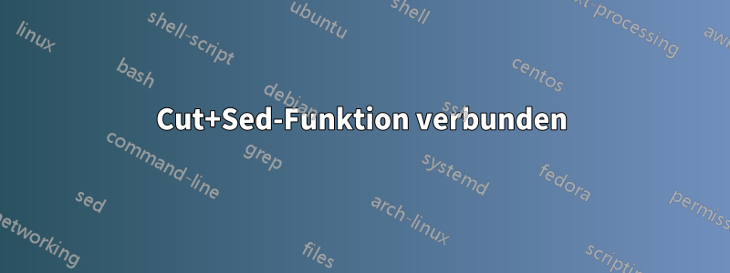 Cut+Sed-Funktion verbunden