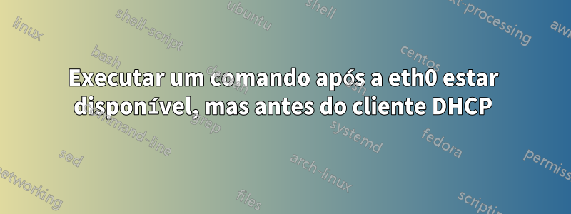 Executar um comando após a eth0 estar disponível, mas antes do cliente DHCP