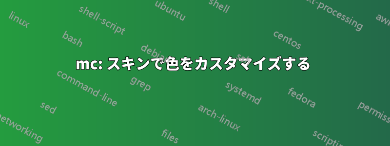 mc: スキンで色をカスタマイズする