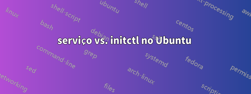 serviço vs. initctl no Ubuntu