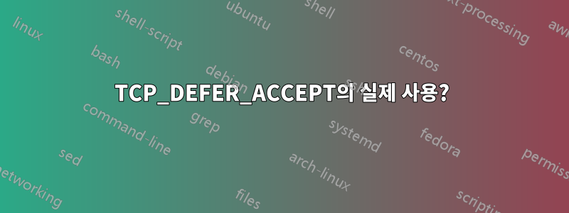 TCP_DEFER_ACCEPT의 실제 사용?