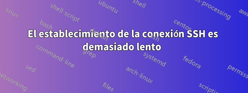 El establecimiento de la conexión SSH es demasiado lento 