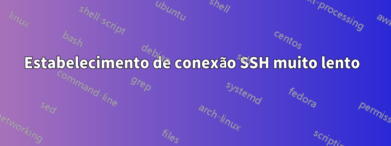 Estabelecimento de conexão SSH muito lento 