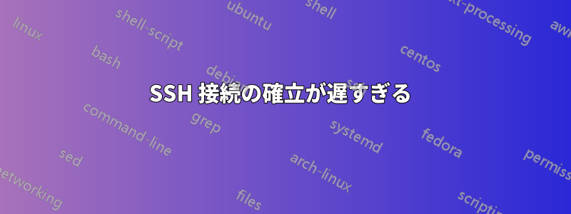 SSH 接続の確立が遅すぎる 