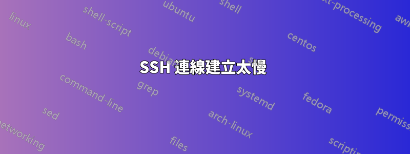 SSH 連線建立太慢