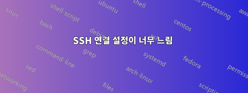 SSH 연결 설정이 너무 느림