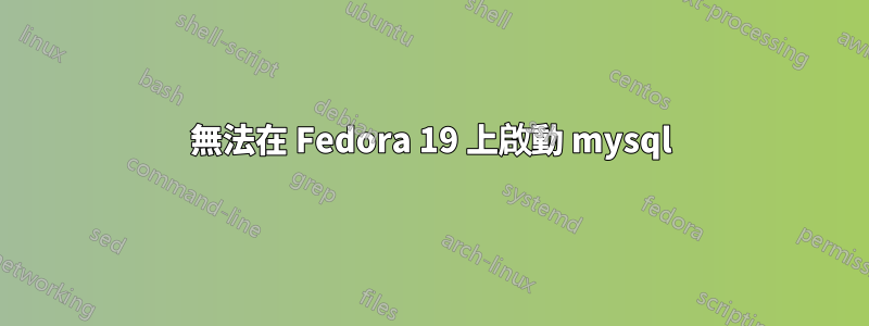 無法在 Fedora 19 上啟動 mysql