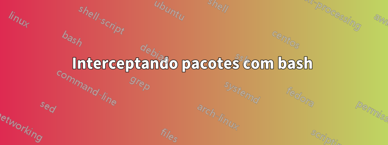 Interceptando pacotes com bash