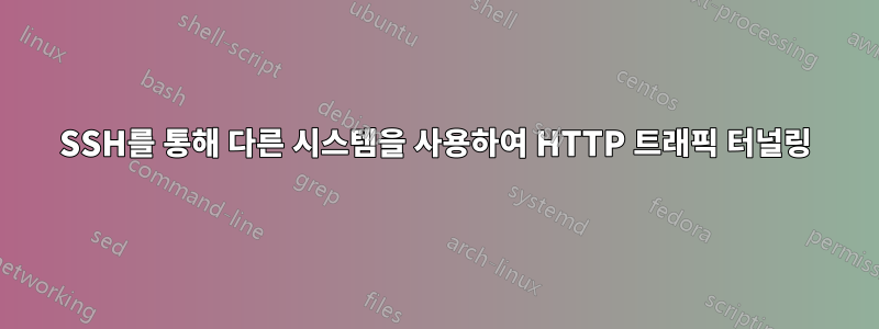 SSH를 통해 다른 시스템을 사용하여 HTTP 트래픽 터널링