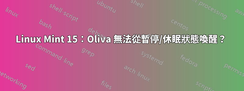 Linux Mint 15：Oliva 無法從暫停/休眠狀態喚醒？