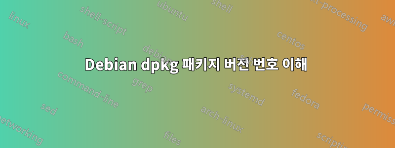 Debian dpkg 패키지 버전 번호 이해