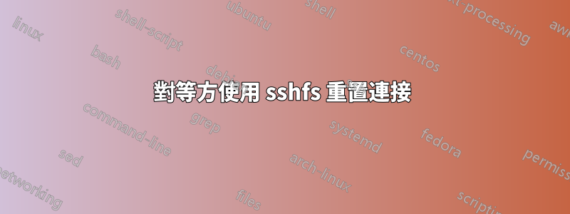 對等方使用 sshfs 重置連接