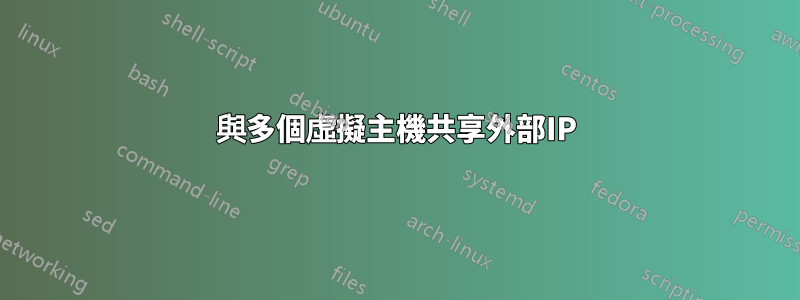 與多個虛擬主機共享外部IP