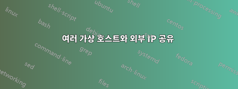 여러 가상 호스트와 외부 IP 공유