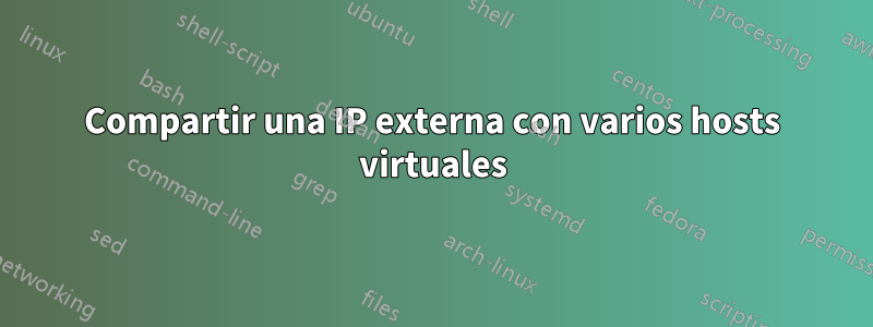Compartir una IP externa con varios hosts virtuales